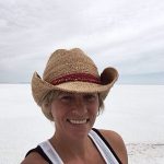 Brenda Bowen on Bonneville Salt Flats